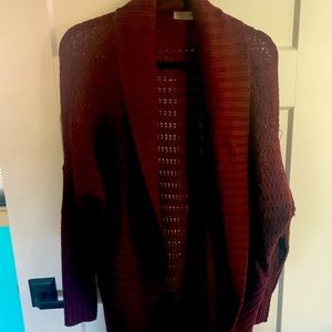 Burgundy cardigan S